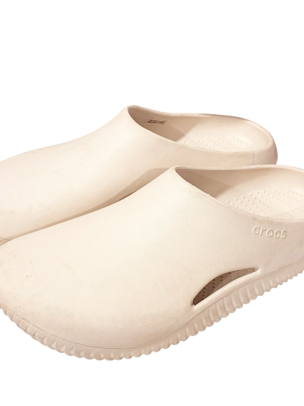 Crocs Stucco White Lightweight Slip-On Men's Casual Shoes Clogs Size 11